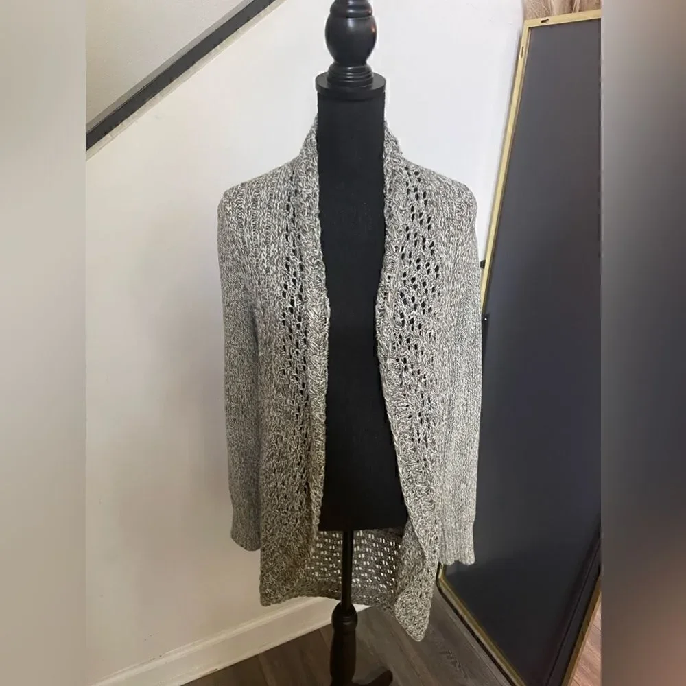 Eddie Bauer knit Duster sz M green